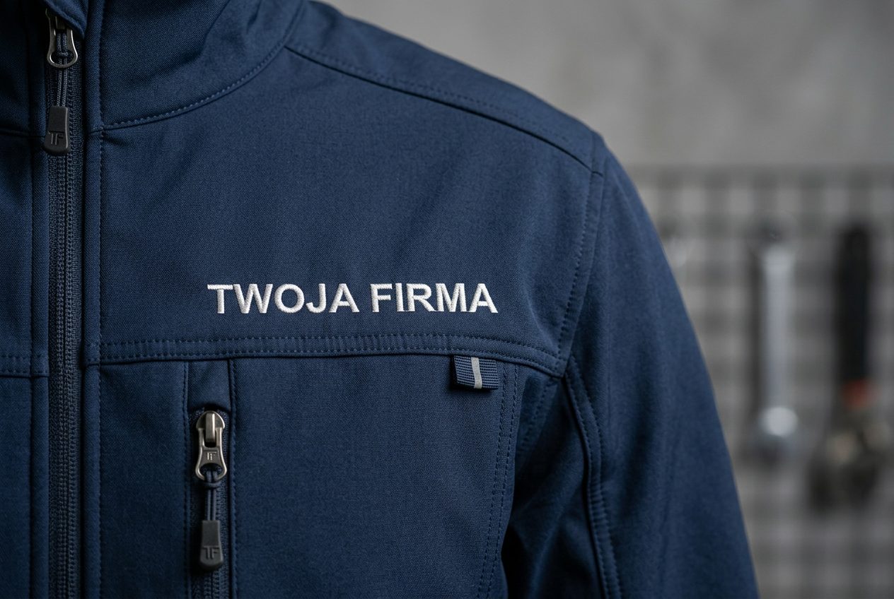 Odzież robocza z haftowanym logo firmy